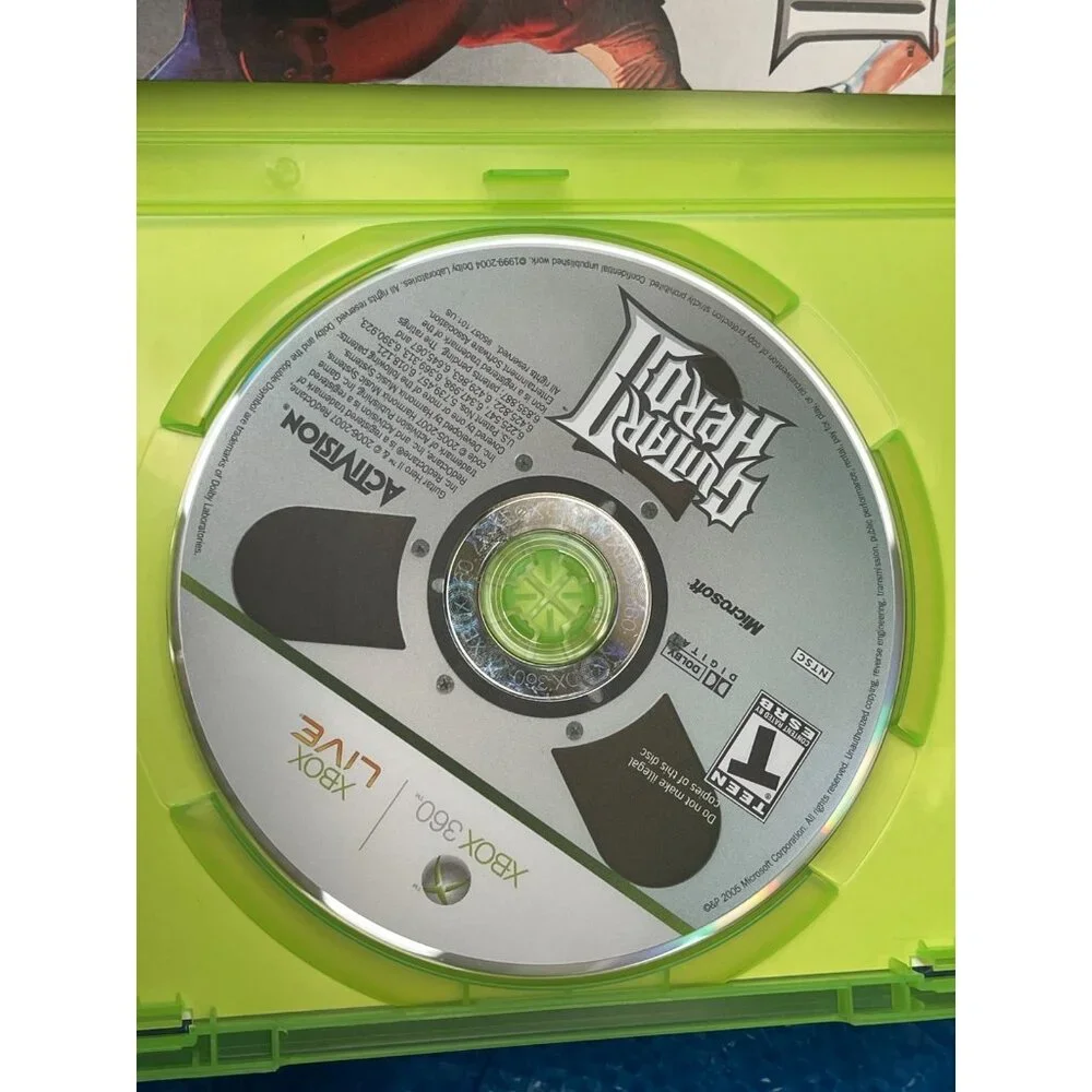 Guitar Hero II ~ Microsoft XBOX 360 Game ~ Complete W/ Manual ~ Rated T
